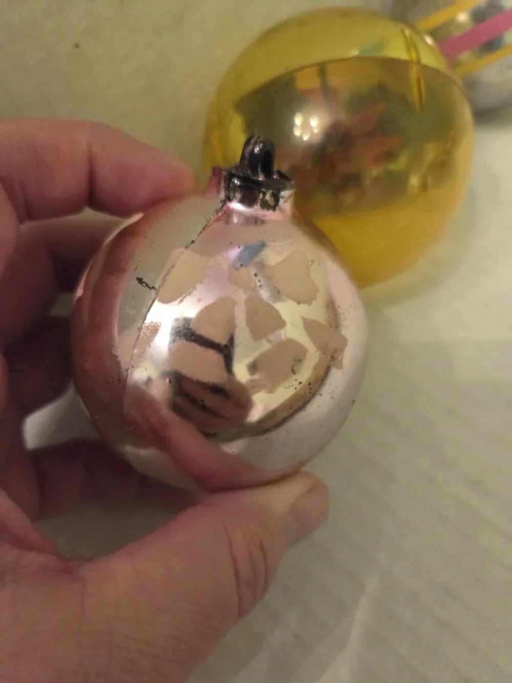 Vintage Plastic Christmas Ornaments Unbreakable Bradford Jewel Bright Set 5